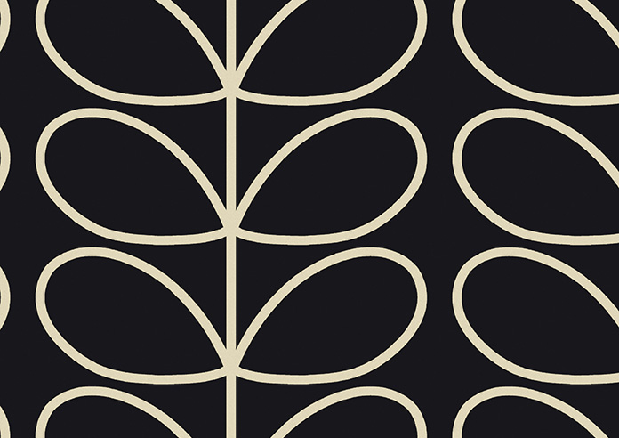 Orla Kiely Jumbo Linear Stem, Liquorice - Made to Measure Curtains - Image 8